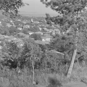 Blick in die Stadt Schipka der Gemeinde Kasanlak in Südbulgarien