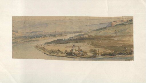 Lahnmündung mit Blick auf Koblenz (Ansetzungssachtitel von Bearbeiter/in)