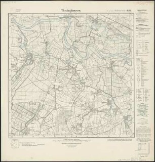Meßtischblatt 1526 : Thedinghausen, 1936 : Thedinghausen. - Hrsg. 1899, einz. Nachtr. 1936. - 1:25000. - [Berlin]: Reichsamt für Landesaufnahme, 1936. - 1 Kt.