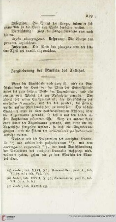 Zergliederung der Muskeln des Antlitzes