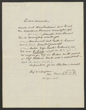 Brief an Philipp Jarnach : 16.04.1917