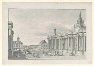 Königstraße mit Kolonnaden und Königsbrücke