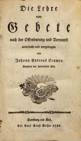 Die Lehre vom Gebete nach der Offenbarung und Vernunft