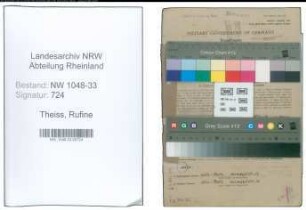 Entnazifizierung Rufine Theiss , geb. 17.11.1893 (Lehrerin)