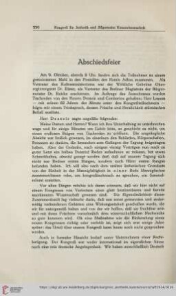 Abschiedsfeier