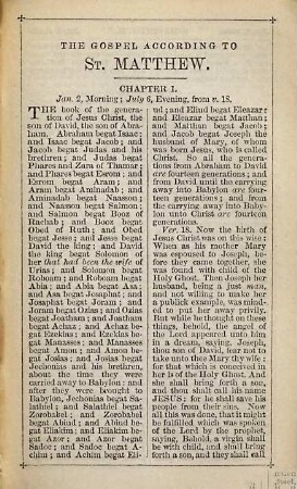 The New Testament of our lord and saviour Jesus Christ : Translated out of the original Greek; and with the former translations diligently compared and revised, by his Majesty's special command. Appointed to be read in churches
