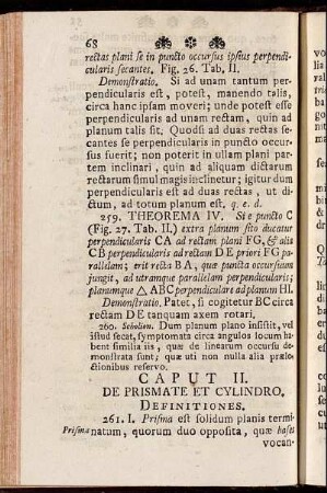 Caput II. De Prismate Et Cylindro. Definitiones.