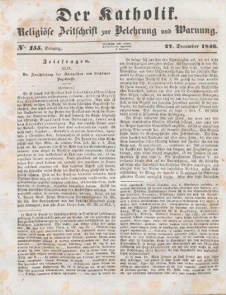 689-691 Zeitfragen : XLIV. Die Ausschließung der Katholiken vom kirchlichen Begräbnisse : Fortsetzung