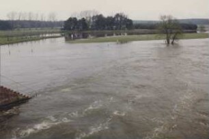 Hochwasser der Aller 1994 bei Oldau