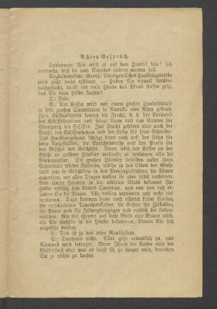 Achtes Gespräch