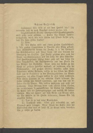 Achtes Gespräch