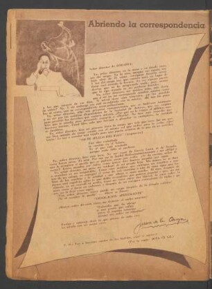 Abriendo la correspondencia