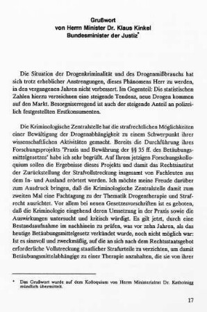 17-18, Grußwort