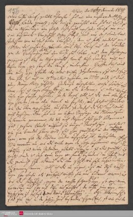 Dein letzter Brief, geliebte Schwester! hat mir eine außerordentlich große ... , 24.12.1827. - Benediktinerabtei St. Bonifaz in München und Andechs