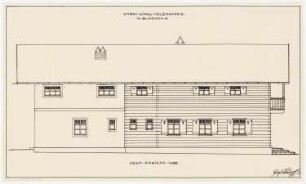 Gutshof Nickelgut, Blindham Umbau des Wohnhauses: Aufriss: Westansicht 1:50
