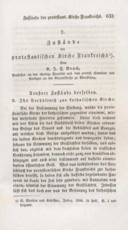 633-676 Zustände der protestantischen Kirche Frankreichs