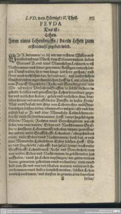 Feuda, Das ist: Lehe