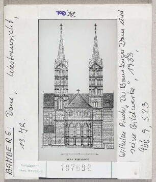Bamberg: Dom, Westansicht