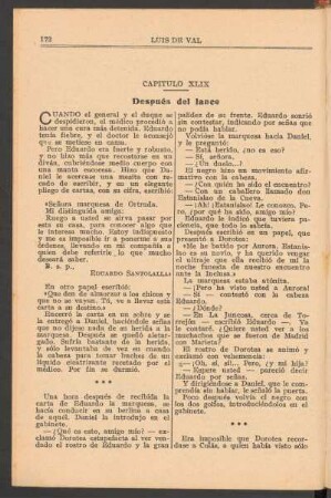 Capítulo XLIX : Después del lance