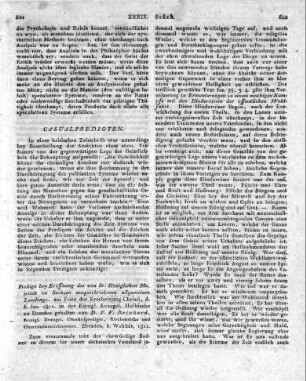 [Einführung in die Rubrik:] Casualpredigten.