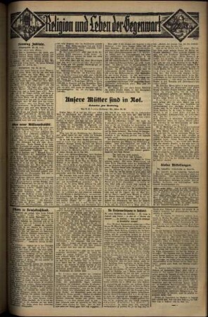 Vierte Ausgabe vom Sonntag, den 11. Mai 1930.