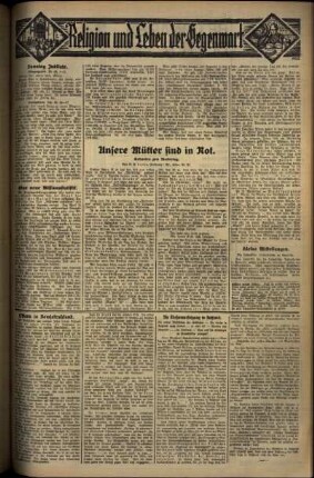 Vierte Ausgabe vom Sonntag, den 11. Mai 1930.