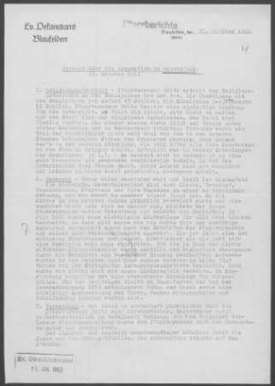 Gammesfeld: Inspektionsbericht 1962