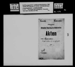 Einholung der Satzungen der Bürgerwachen im Neckarkreis