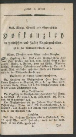 [Hof- und Staats-Schematismus]