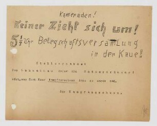 "Kameraden! Keiner zieht sich um!"