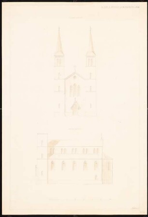 Kirche, Friedewalde: Vorderansicht, Seitenansicht