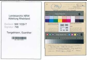 Entnazifizierung Guenther Tengelmann , geb. 14.07.1918 ()