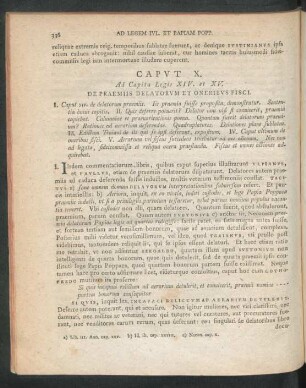 Caput X. Ad Capita Legis XIV. et XV. De Praemiis Delatorum Et Oneribus Fisci