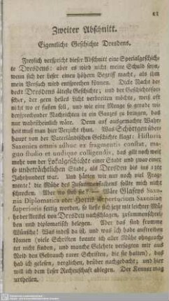 Zweiter Abschnitt. Eigentliche Geschichte Dresdens