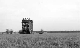 Großräschen-Wormlage. Blick zur Bockmühle, Mühlenweg 9, ruinös