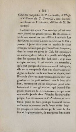 OEuvres complètes de P. Corneille, ..., édition de M. Renouard