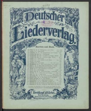 Fünf Lieder für hohen Bariton mit Begleitung des Pianoforte aus Julius Wolff's "Till Eulenspiegel redivivus" : op. 7
