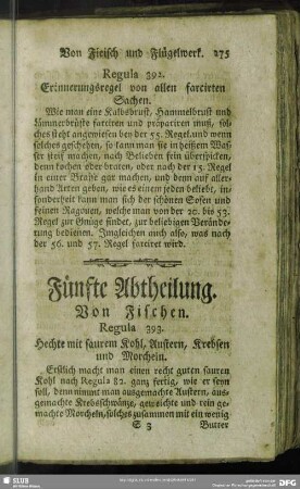 Fünfte Abtheilung. Von Fischen