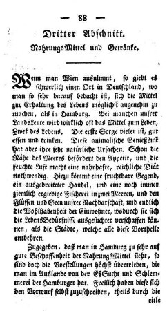 Dritter Abschnitt. NahrungsMittel und Getränke.