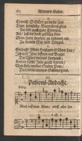 Paßions-Andacht.