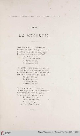 Romance Le Myosotis