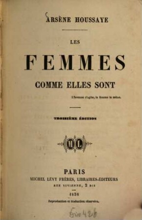 Les femmes comme elles sont