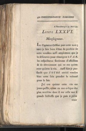 Lettre LXXVI.