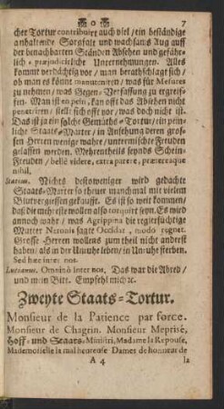 Zweyte Staats-Tortur.