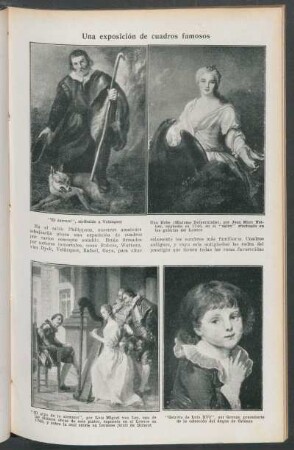 Una exposición de cuadros famosos
