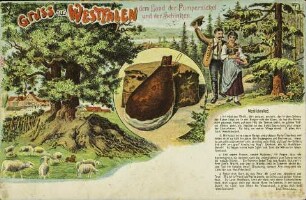 Gruß aus Westfalen, dem Land der Pumpernickel und der Schinken - Westfalenlied