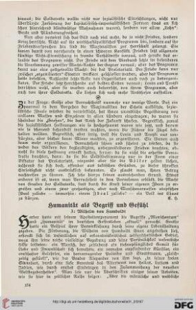 31: Humanität als Begriff und Gefühl, 3 : Wilhelm von Humboldt