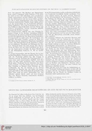 Stiftung gotischer Bildteppiche an das Museum in Rochester