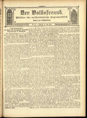 Ausgabe vom Dienstag, den 13. Juni 1909.