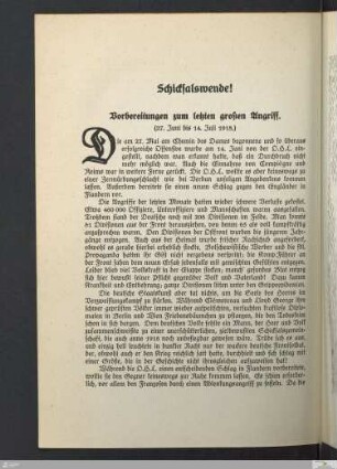 Schicksalswende
